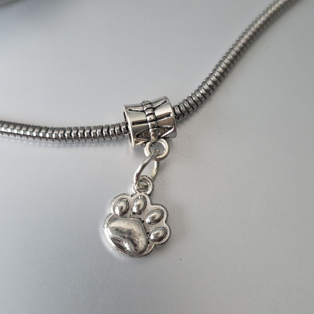Paw Print Charm Will FIT Pandora and other European Systems